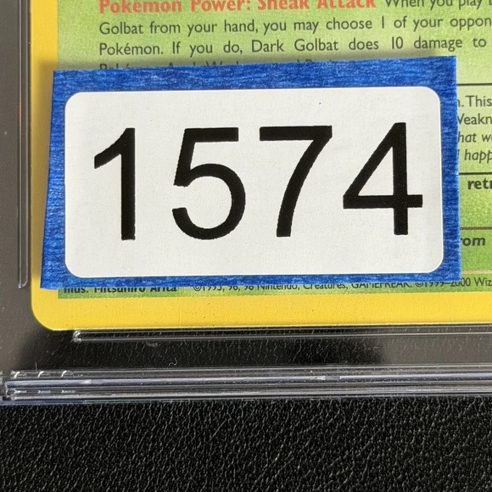 Pokemon Dark Golbat Non-Holo 1st Edition 24/82 CGC 7.5 TCG 2000 Team Rocket WotC